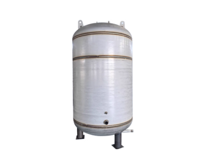 Pressurized S.S. Vertical Cylindrical Insulated Tank