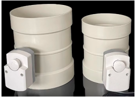 PVC round electronic volume damper