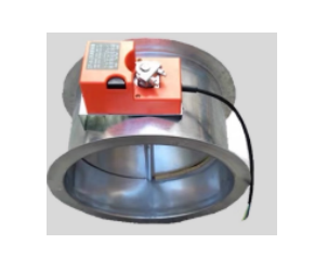 electronic round volume damper