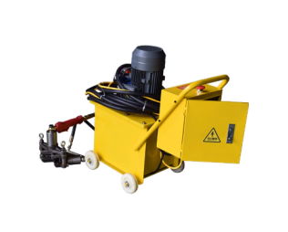 Portable hydraulic duct corner fixing machine